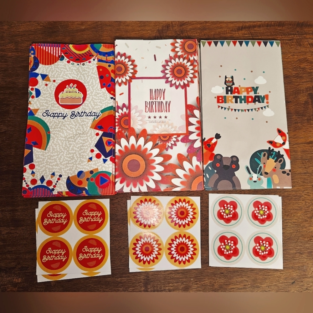 New in the bag 24qty candy bags with stickers